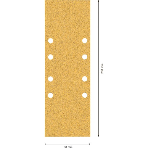 Set de papel de lija EXPERT C470 para lijadoras orbitales de 93 x 230 mm, G 3x60/4x80/3x120, 10 unidades