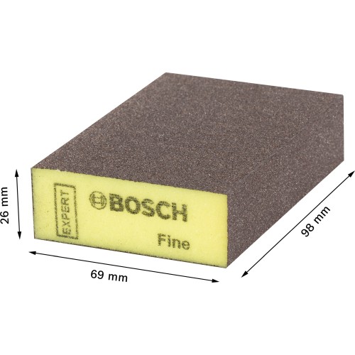 Taco de lija EXPERT S471 Standard, 26 mm x 69 mm x 97 mm, fino