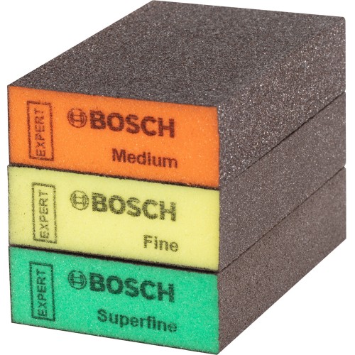 Taco de lija EXPERT S471 Standard, 26 mm x 69 mm x 97 mm, superfino, 3 unidades