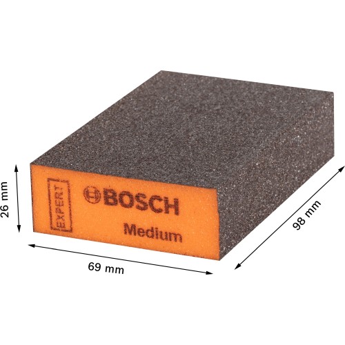 Taco de lija EXPERT S471 Standard, 26 mm x 69 mm x 97 mm, medio, 20 unidades