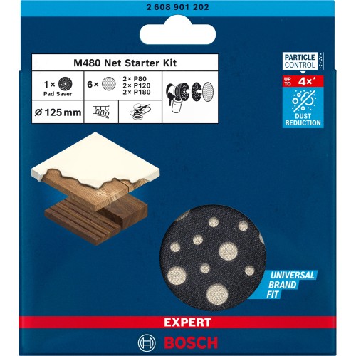 Kit de iniciación EXPERT M480 para lijadoras excéntricas de 125 mm, 7 unidades
