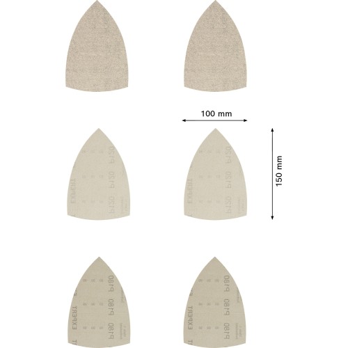 Set de mallas de lija EXPERT M480 de 100 x 150 mm, 10 unidades