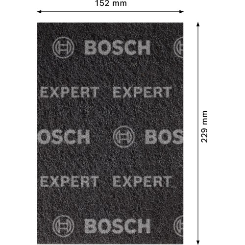 Almohadilla de vellón EXPERT N880 para lijado manual, 152 mm x 229 mm, corte extra S