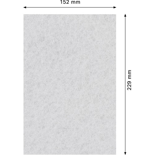 Almohadilla de vellón EXPERT N880 para lijado manual, 152 mm x 229 mm, limpieza