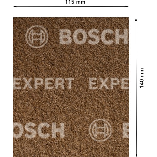 Almohadilla de vellón EXPERT N880 para lijado manual de 115 x 140 mm, gruesa A, 2 uds.
