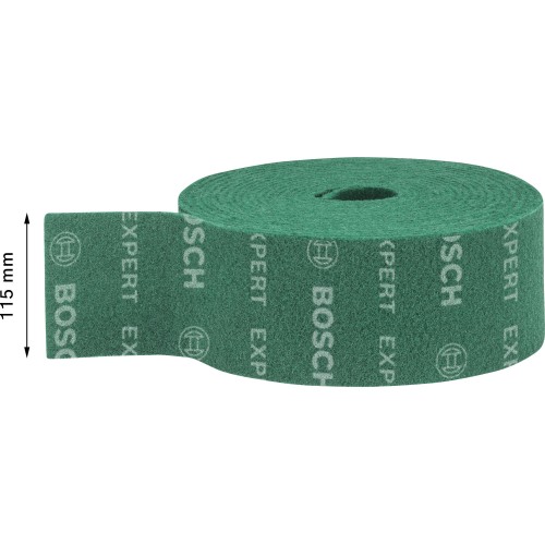 Rollo de vellón EXPERT N880 para lijado manual de 115 mm x 10 m, multiuso