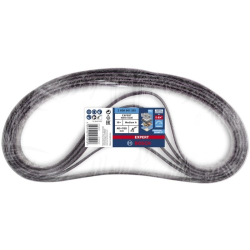 Banda de lija EXPERT N470 para lijadoras de banda de 40 x 760 mm, medio, 10 unidades