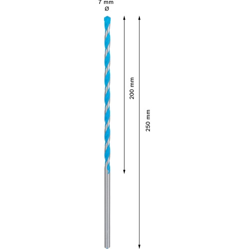 Broca EXPERT CYL-9 MultiConstruction de 7 x 200 x 250 mm