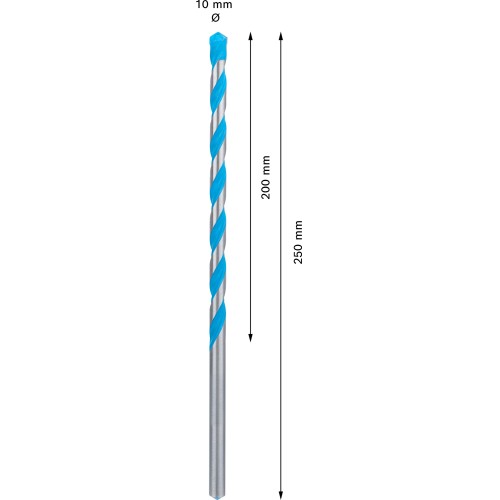 Broca EXPERT CYL-9 MultiConstruction de 10 x 200 x 250 mm