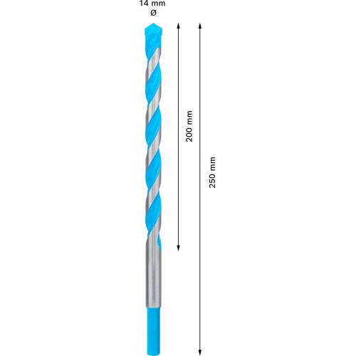 Broca EXPERT CYL-9 MultiConstruction de 14 x 200 x 250 mm