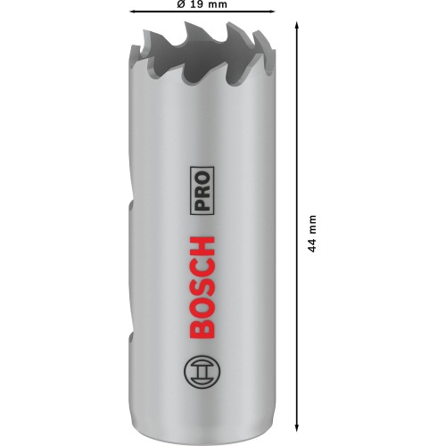 Sierra de corona PRO Multi Material, 19 mm, roscada
