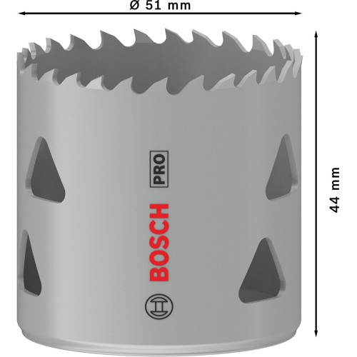 Sierra de corona PRO Multi Material, 51 mm, roscada