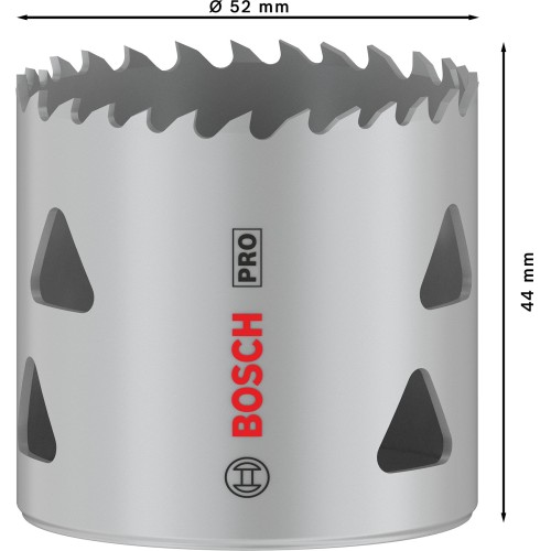 Sierra de corona PRO Multi Material, 52 mm, roscada