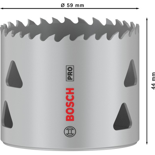 Sierra de corona PRO Multi Material, 59 mm, roscada
