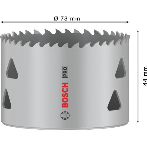 Sierra de corona PRO Multi Material, 73 mm, roscada