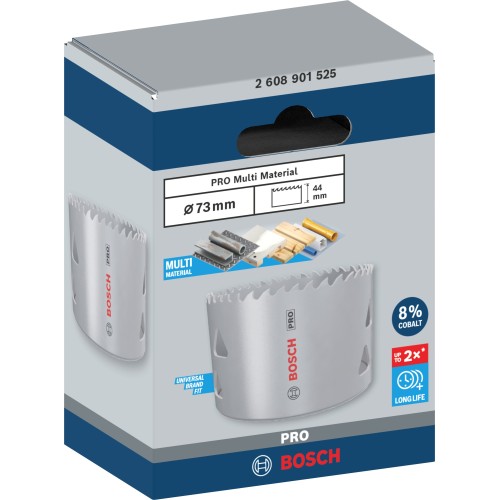 Sierra de corona PRO Multi Material, 73 mm, roscada