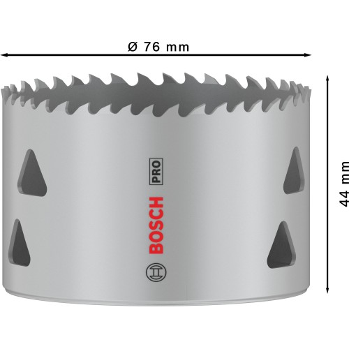 Sierra de corona PRO Multi Material, 76 mm, roscada