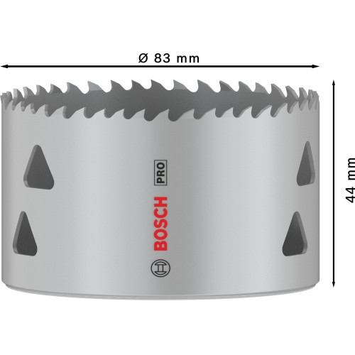 Sierra de corona PRO Multi Material, 83 mm, roscada