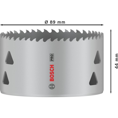 Sierra de corona PRO Multi Material, 89 mm, roscada