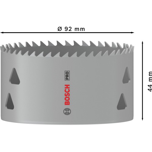 Sierra de corona PRO Multi Material, 92 mm, roscada