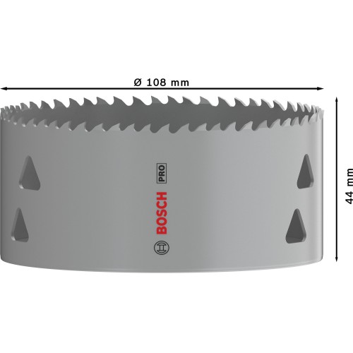 Sierra de corona PRO Multi Material, 108 mm, roscada