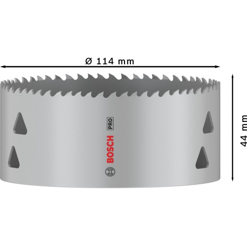 Sierra de corona PRO Multi Material, 114 mm, roscada