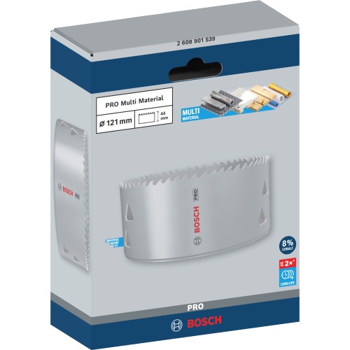 Sierra de corona PRO Multi Material, 121 mm, roscada