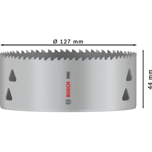 Sierra de corona PRO Multi Material, 127 mm, roscada