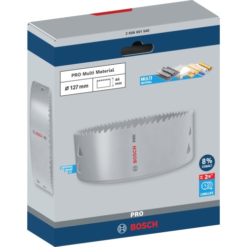 Sierra de corona PRO Multi Material, 127 mm, roscada