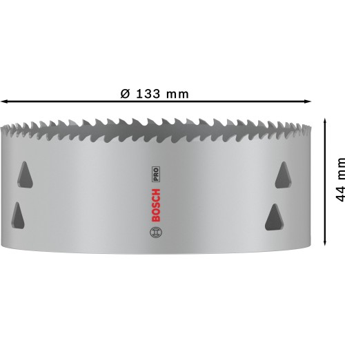 Sierra de corona PRO Multi Material, 133 mm, roscada