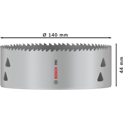 Sierra de corona PRO Multi Material, 140 mm, roscada