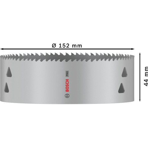 Sierra de corona PRO Multi Material, 152 mm, roscada