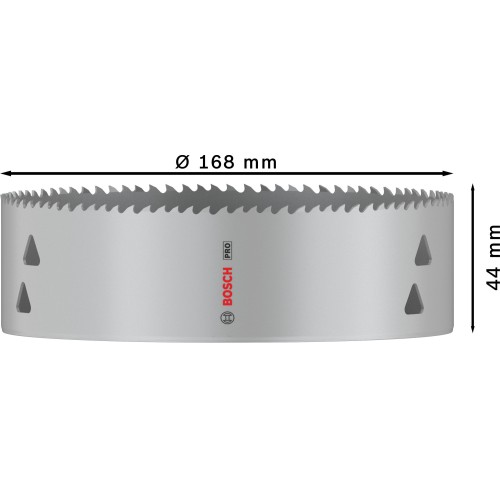 Sierra de corona PRO Multi Material, 168 mm, roscada