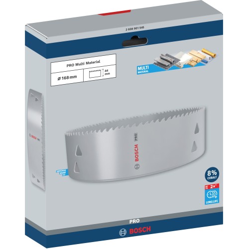 Sierra de corona PRO Multi Material, 168 mm, roscada