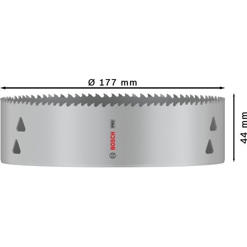 Sierra de corona PRO Multi Material, 177 mm, roscada