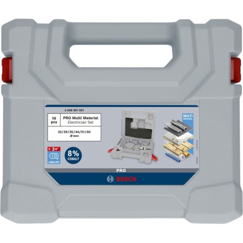 Set de sierras de corona PRO Multi Material y portabrocas Q-Lock, 10 unidades