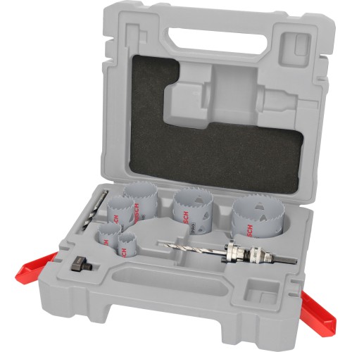 Set de sierras de corona PRO Multi Material y portabrocas Q-Lock, 10 unidades