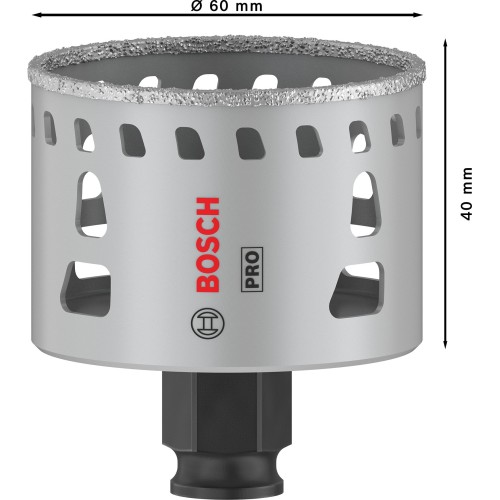 Sierra de corona PRO Tile PC Plus, 60 mm, HS