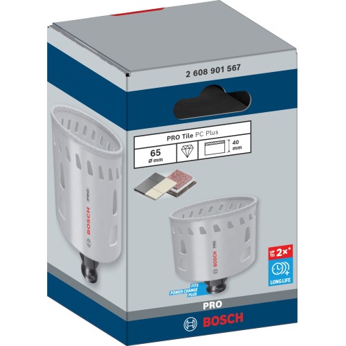 Sierra de corona PRO Tile PC Plus, 65 mm, HS