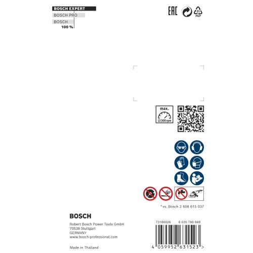 Disco de corte con diamante EXPERT MultiMaterial X-LOCK de 115 x 22,23 x 2,4 x 12 mm