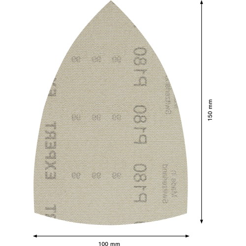Malla de lija EXPERT M480 de 100 x 150 mm, G 180, 50 unidades