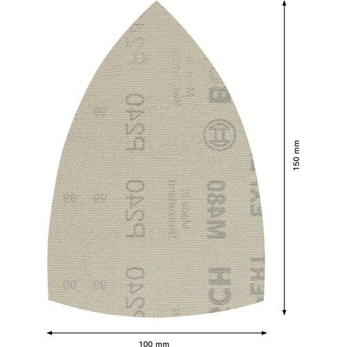 Malla de lija EXPERT M480 de 100 x 150 mm, G 240, 50 unidades