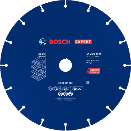 Disco de corte EXPERT Carbide Multi Wheel de 230 mm, 22,23 mm