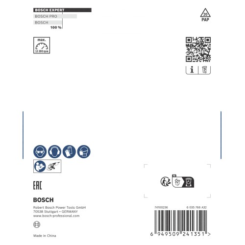 Cabeza de desbaste de carbide EXPERT Multi Material media, plana, X-LOCK, 115 mm, 22,23 mm