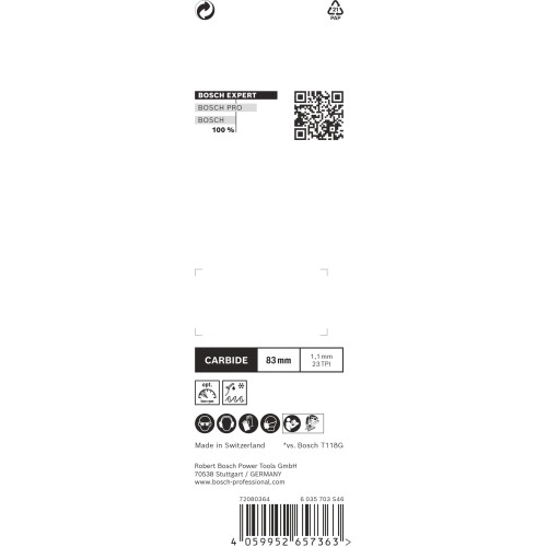 Hoja de sierra de calar EXPERT Stainless Steel T118AHM, 2 uds.