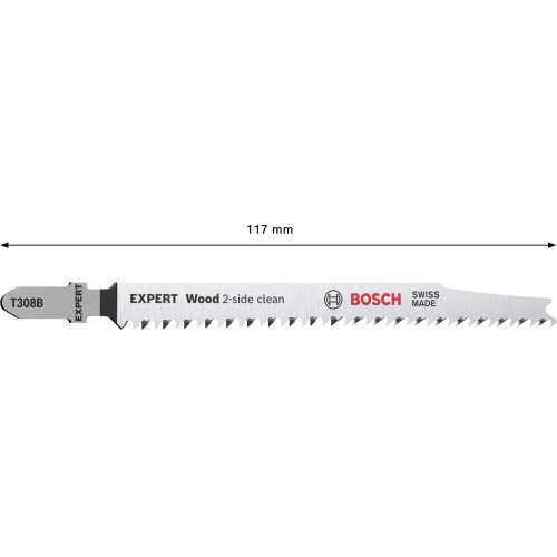 Hoja de sierra de calar EXPERT Wood 2-side clean T308B, 2 uds.