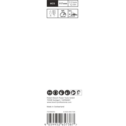 Hoja de sierra de calar EXPERT Wood 2-side clean T308B, 2 uds.