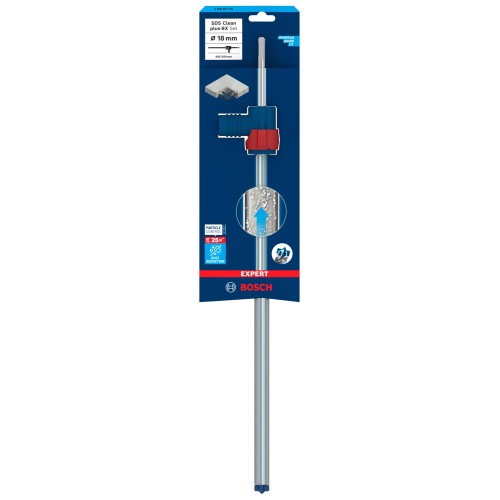 Set de brocas para martillo EXPERT SDS Clean plus-8X de 18 x 400 x 550