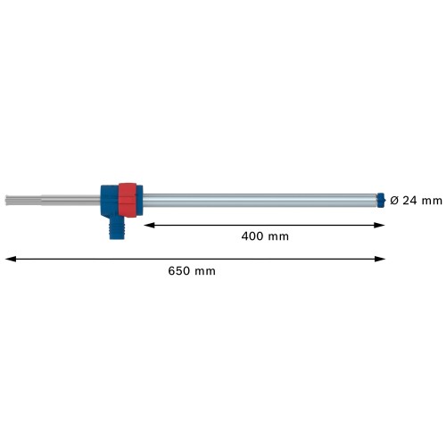 Set de brocas para martillo EXPERT SDS Clean max-8X de 24 x 400 x 650
