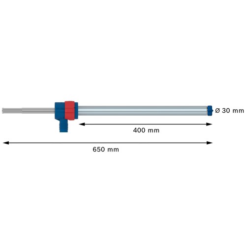 Set de brocas para martillo EXPERT SDS Clean max-8X de 30 x 400 x 650